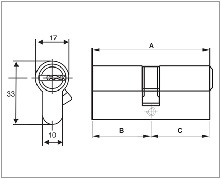 Normal Euro Profile Cylinder (2c)