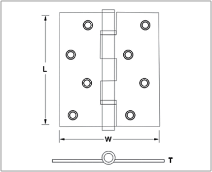 Stainless Steel Ball Bearing Hinges CE 11
