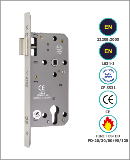 CE EURO PROFILE LATCH ONLY IN LOCK BODY (85MM CENTRE)