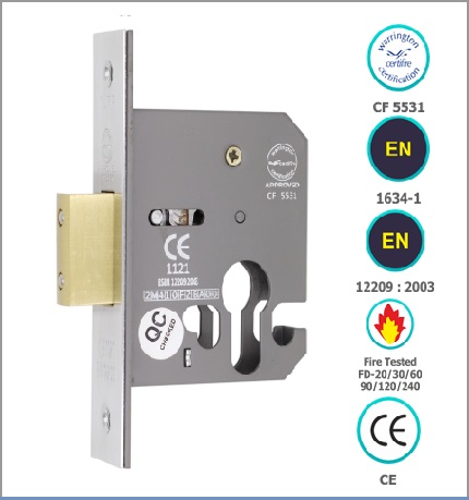 CE ARCHITECTURAL EURO PROFILE SASH LOCK CASE (FD-30/60)